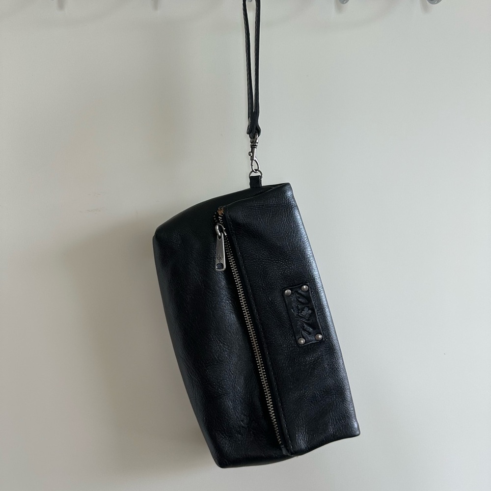 Black Leather clutch